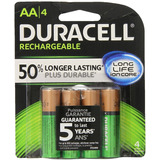 Duracell Recargable Aa Baterías 4 El Envasado De Conte...