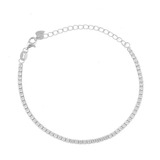 Pulseira Bracelete Riviera Feminina Banho De Ródio Prata 925