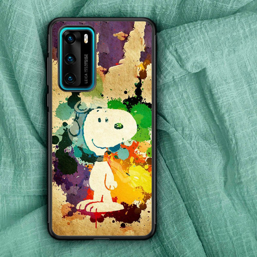 Snoopy Canvas Splatter Funda Tpu Todos Los Modelos Huawei