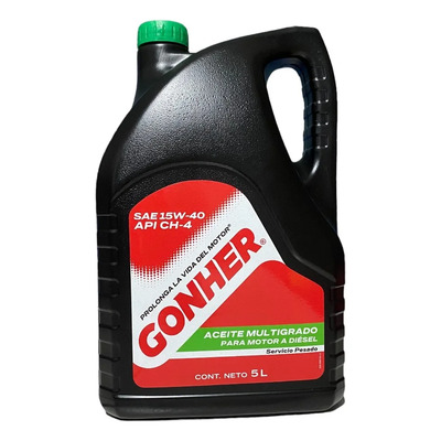 Aceite Motor Diésel Sae 15w40 Multigrado Ch4 Gonher 5 Lts | Envío gratis