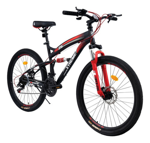 Bicicleta De Montaña Apache Xtreme R26 Frenos De Disco Doble Color Negro