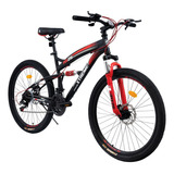 Bicicleta De Montaña Apache Xtreme R26 Frenos De Disco Doble Color Negro