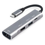 Adaptador Hdmi Hub Usb-c Para Samsung Galaxy Book2 Pro 360