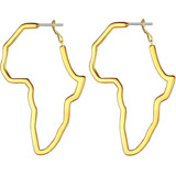 Aretes De Mapa De África Para Mujer, Dijes En Forma De Afric