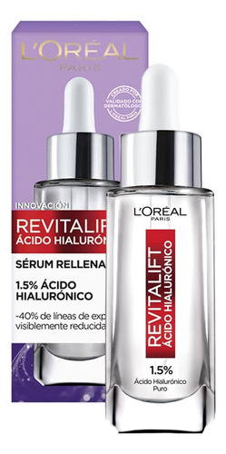 Sérum Facial Revitalift Con Ácido Hialurónico Antiarrugas 