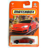 Matchbox 2024, Tesla Model S - 89/100 - ( Rojo )