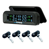 Tpms Sensor De Presión Y Temp. Solar Autos C/sens. Internos Color Negro