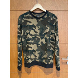 Buzo Zara Man Verde Militar - Talle S - Para Hombre O Mujer