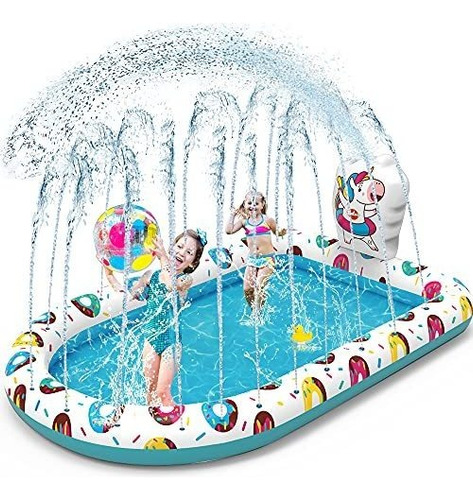 Piscina Inflable Con Rociadores Para Niños 3 En 1 Al