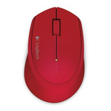 Mouse Inalambrico Logitech M280 Conexion Usb Color Rojo