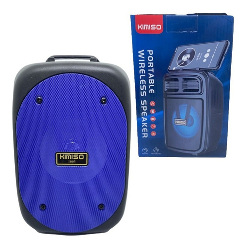 2 Caixa Som Portátil Wireless Bluetooth Kimiso Kms-1001-1008