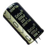 Kit 2 Capacitor Eletrolitico 1000uf 200v 105° 45x25 Ketuo