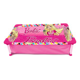 Pileta Estructural Rectangular Unibike Infantil Barbie De 130cm De Largo X 80cm De Ancho  Rosa Diseño Barbie