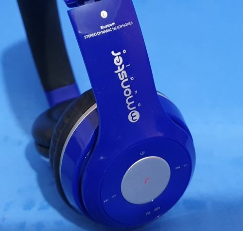 Headphone Bluetooth Sd Mod 725 Azul  - Monster Audio