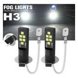 Luces Antiniebla Del Coche Led 80w Par De Bombillas H3