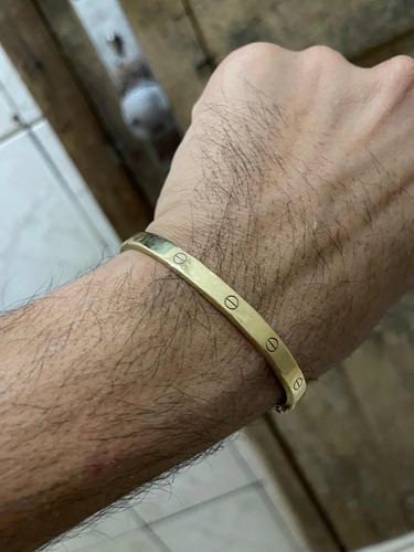 Bracelete De Ouro 18 K Modelo Cartier