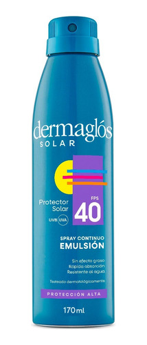 Dermaglos Protector Solar Fps40  Spray Continuo X 170 Ml