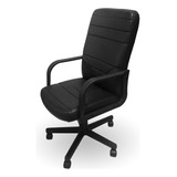 Silla De Escritorio Mrb Tango Word Ergonómica  Negra Con Tapizado De Cuero Sintético