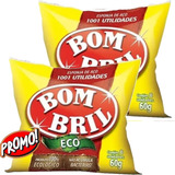 2 Esponja De Aço Bombril C/8 Unidades 60g - Total 16 Esponja