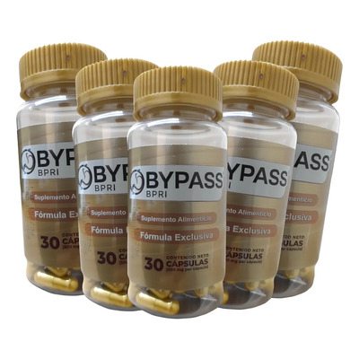 Bypass Bpri 30 Caps Reparador Intestinal Paquete De 5 Sabor Sabor Sin sabor | Meses sin interés