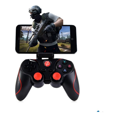 Control joystick inalámbrico Ergonomico Bluetooth Multiplataforma Android\u002Fios Color Negro Rojo Ele-Gate | Envío gratis