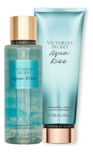 Aqua Kiss Victorias Secret Duo Original Con Bolsa De Regalo