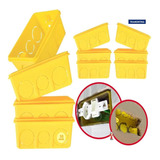 Kit Com 10 Caixas De Luz Para Parede Tramontina 4x2 Cor Amarelo