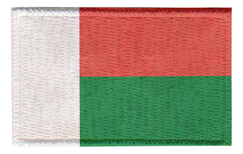 Patch Sublimado Bandeira Madagascar 5,5x3,5 Bordado