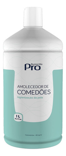 Amolecedor De Comedões Cravos Emoliente Trieta 10% Buona Vita 1 Litro - Profissional, Para Limpeza De Pele Tipo De Pele Todo Tipo De Piel