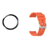 Kit Correa Compatible Huawei Watch Gt2 46mm Naranja + Lamina