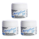 3 Gel Uv Acryfine Uñas Esculpidas Gelificada Acrilica Oferta