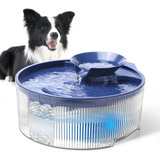 Fuente De Agua Grande Para Mascotas Con Luz Led