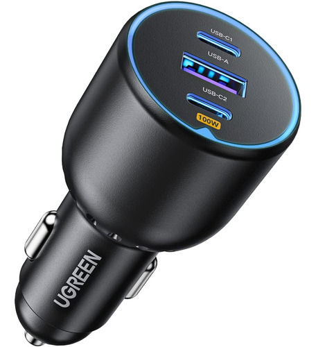 Ugreen 130w Cargador De Coche Usb C, Cargador Mechero Tipo C