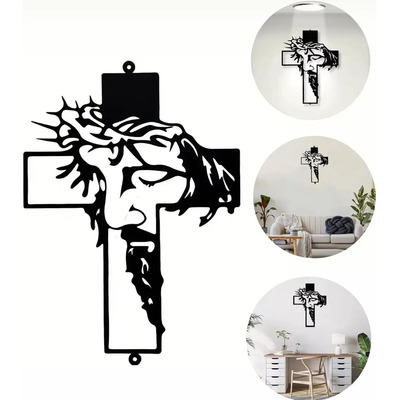 Crucifico Metalico Para Pared Cuadro Jesus Cristo Cruz Metal | MercadoLibre