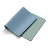 Desk Pad Para Escritorio Mouse Eco Cuero Doble Color Satechi Color Verde/azul