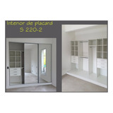 Interior Pcar Mod 220-2 Bco Melamina 2.20x0.50x2.00h Muebles