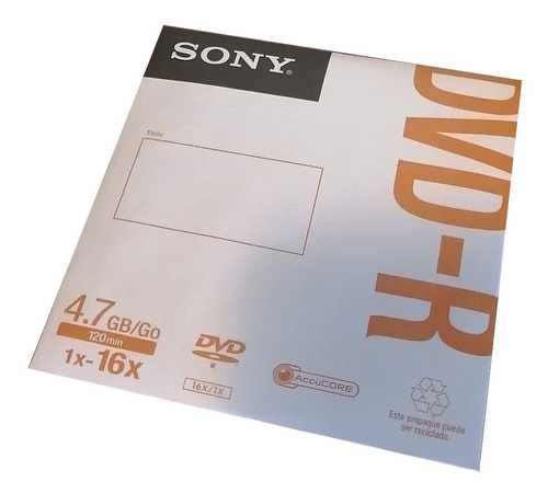 Dvd-r Sony 4.7 Gb