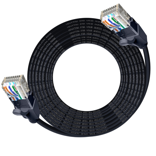 Cable Para Red Cat6 Vention Rj45 Ethernet Utp Negro 10m