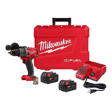 Milwaukee Taladro Percutor M18 Fuel 4ta Gen + 2 Bat 2904-22