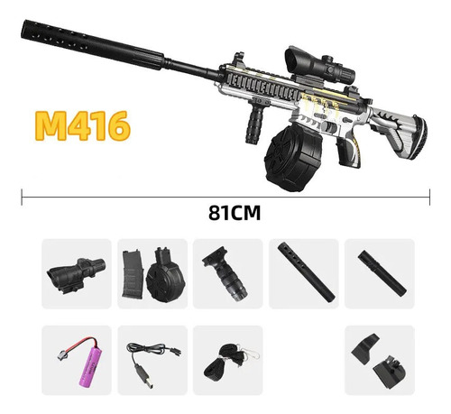 Pistolas Eléctricas Gel Blaster Gel M416