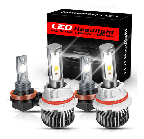 Para Vw Jetta 1999-2003 2004 2005 Kit De Faros Led 60000lm