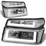 Dna Motoring Hl-lb-ccol044p-ch-cl1 Led Drl Faro Delantero + 