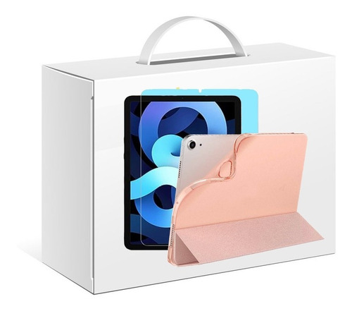 Funda Protector Smart Cover Tpu Para iPad Air 4 10.9 +vidrio