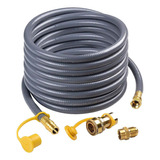 Manguera De Gas Natural De 7,3 M Con Conector De 1,27 Cm Par