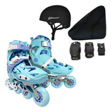 Patines Freeskate Vpa Ajustable /mochila/casco/protecciones