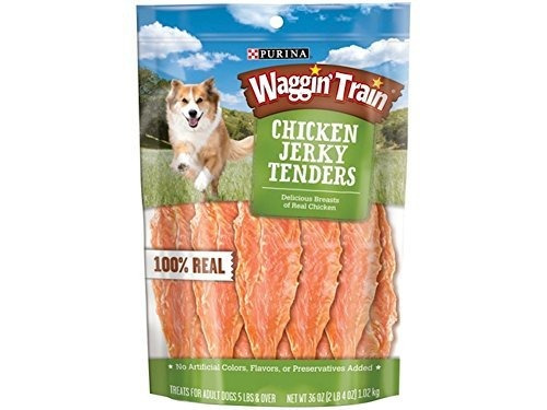 Purina Waggin De Tren De Pollo Cecina Dog Treats, 36 Onzas