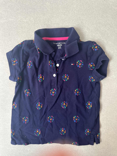 Playera Tipo Polo Niña Usada Tommyhilfiger Talla 6-7 Años