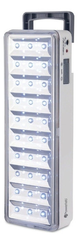 Powerlab 7258 Color Blanco Lámpara De Emergencia Led Con Batería Recargable 5w 