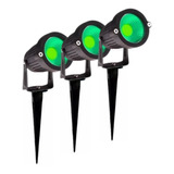 3un Espeto Jardim 7w 560 Lúmens Verde Energia Potente Barato