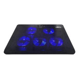  Suporte Base Cooler Notebook Gamer Led Usb 5 Fan Regulável